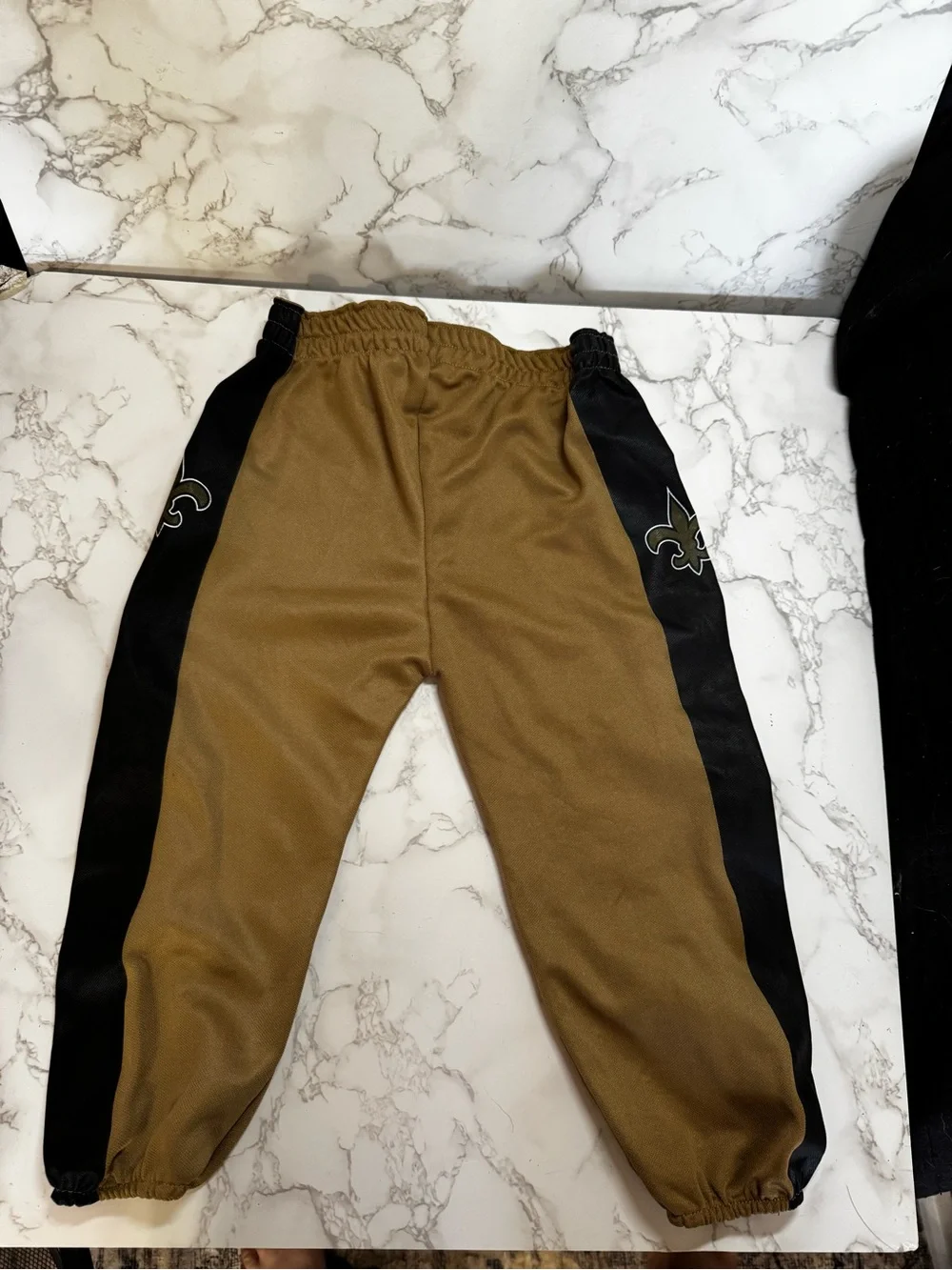 New Orleans Saints Gold & Black Helmet and Apparel Fan Set